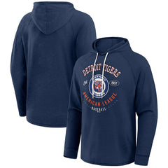 Detroit Tigers Darius Rucker Collection by Fanatics Raglan Hooded Long Sleeve T-Shirt - Blue T-shirts