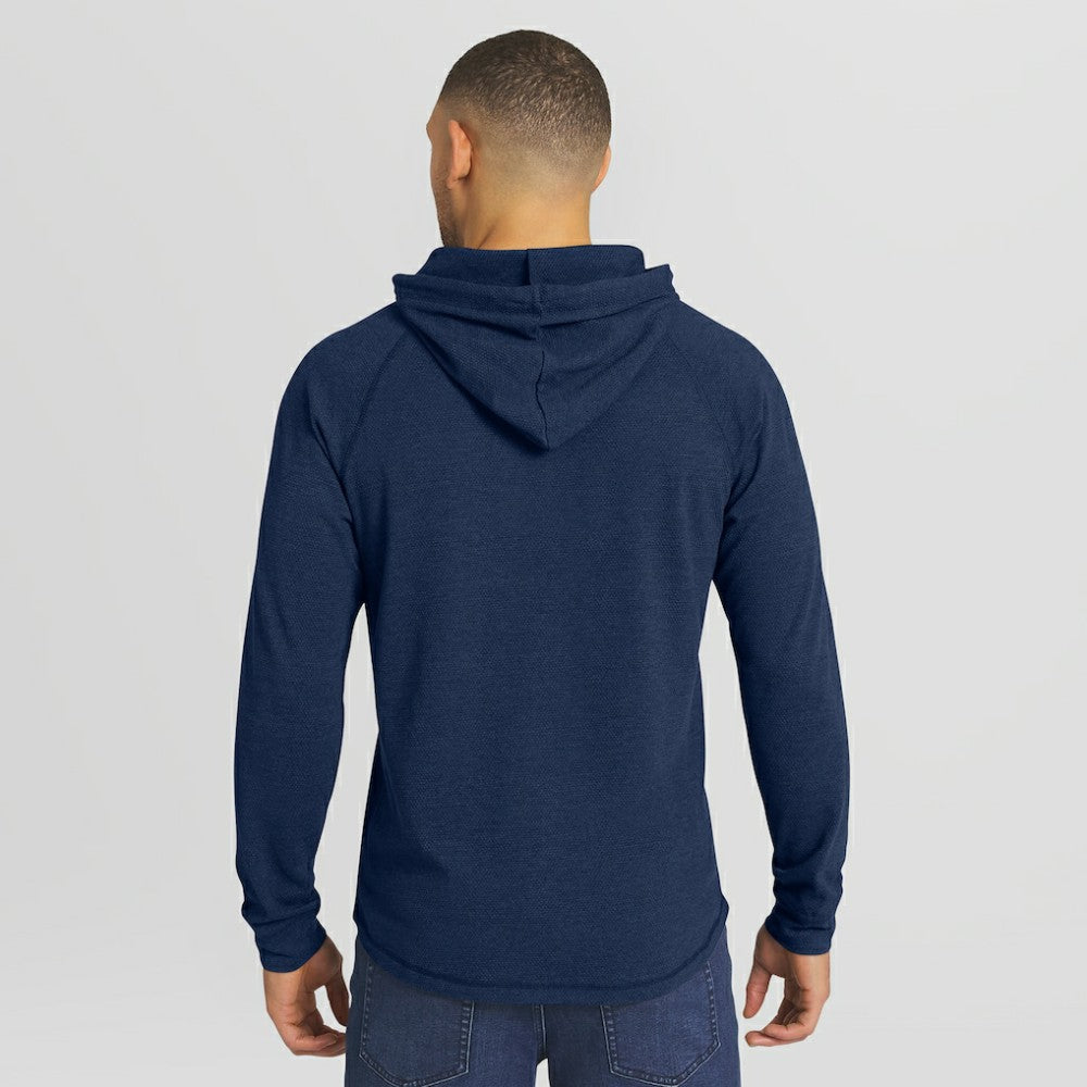 Detroit Tigers Darius Rucker Collection by Fanatics Raglan Hooded Long Sleeve T-Shirt - Blue T-shirts