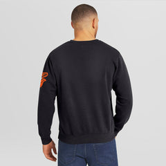 Baltimore Orioles Darius Rucker Collection by Fanatics Washed Crew Neck Pullover Sweatshirt - Black Pullover