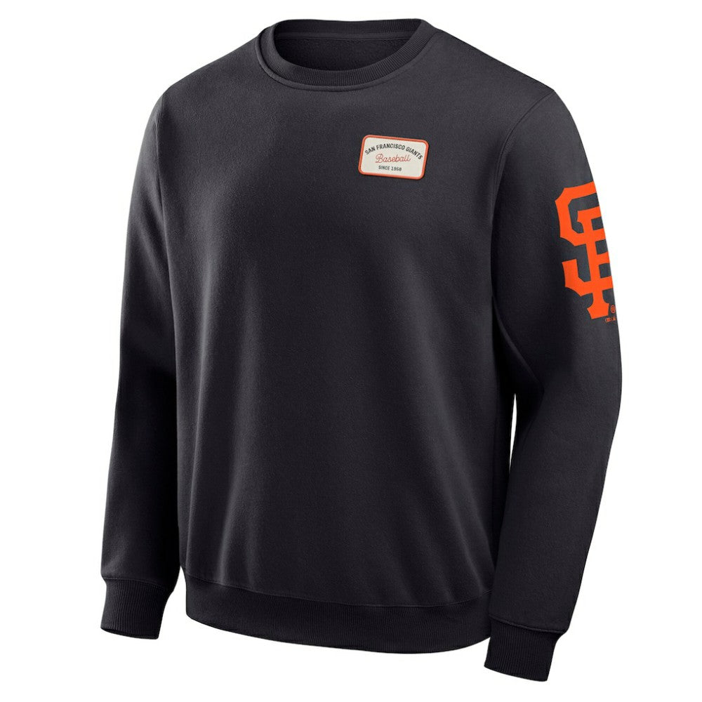 San Francisco Giants Darius Rucker Collection by Fanatics Washed Crew Neck Pullover Sweatshirt - Black Pullover