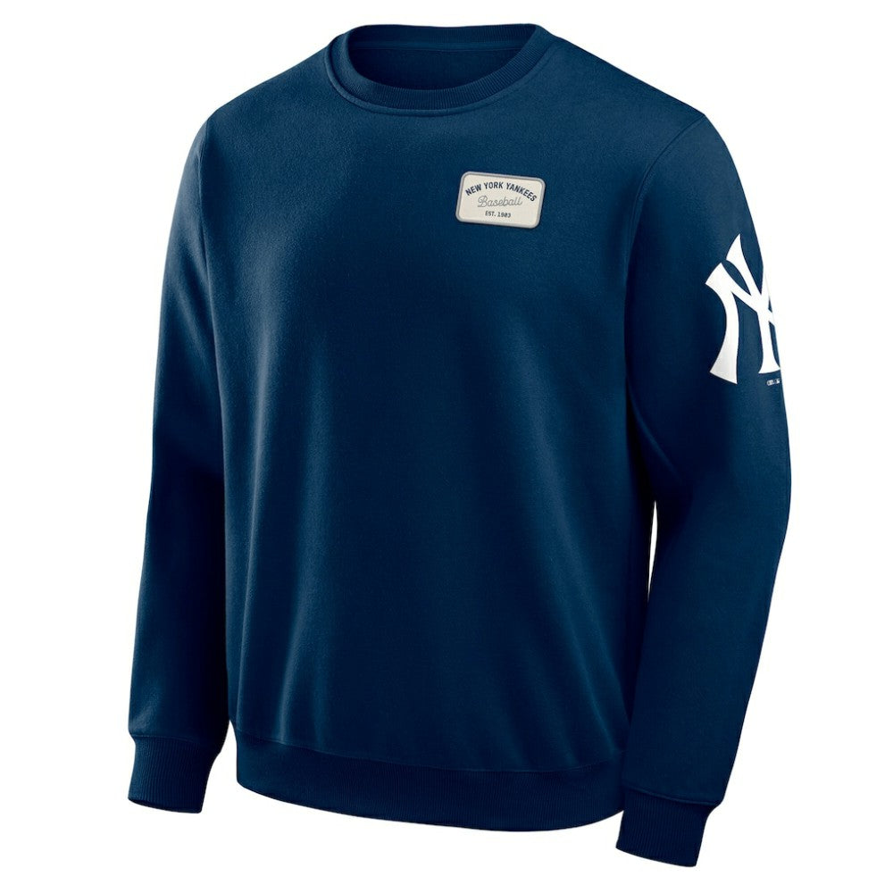 New York Yankees Darius Rucker Collection by Fanatics Washed Crew Neck Pullover Sweatshirt - Navy Pullover