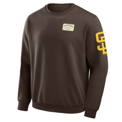 San Diego Padres Darius Rucker Collection by Fanatics Washed Crew Neck Pullover Sweatshirt - Brown Pullover