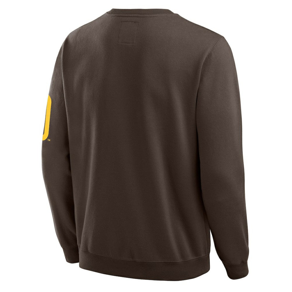 San Diego Padres Darius Rucker Collection by Fanatics Washed Crew Neck Pullover Sweatshirt - Brown Pullover