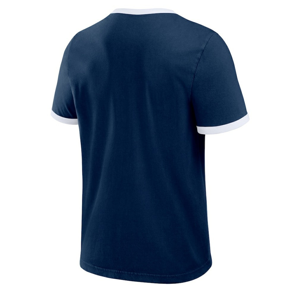 Atlanta Braves Darius Rucker Collection by Fanatics Washed Ringer T-Shirt - Navy T-shirts