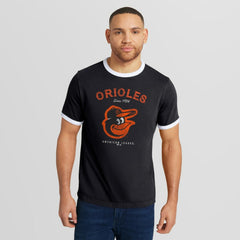 Baltimore Orioles Darius Rucker Collection by Fanatics Washed Ringer T-Shirt - Black T-shirts