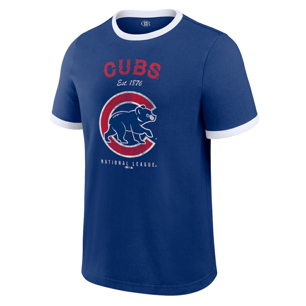 Chicago Cubs Darius Rucker Collection by Fanatics Washed Ringer T-Shirt - Royal T-shirts