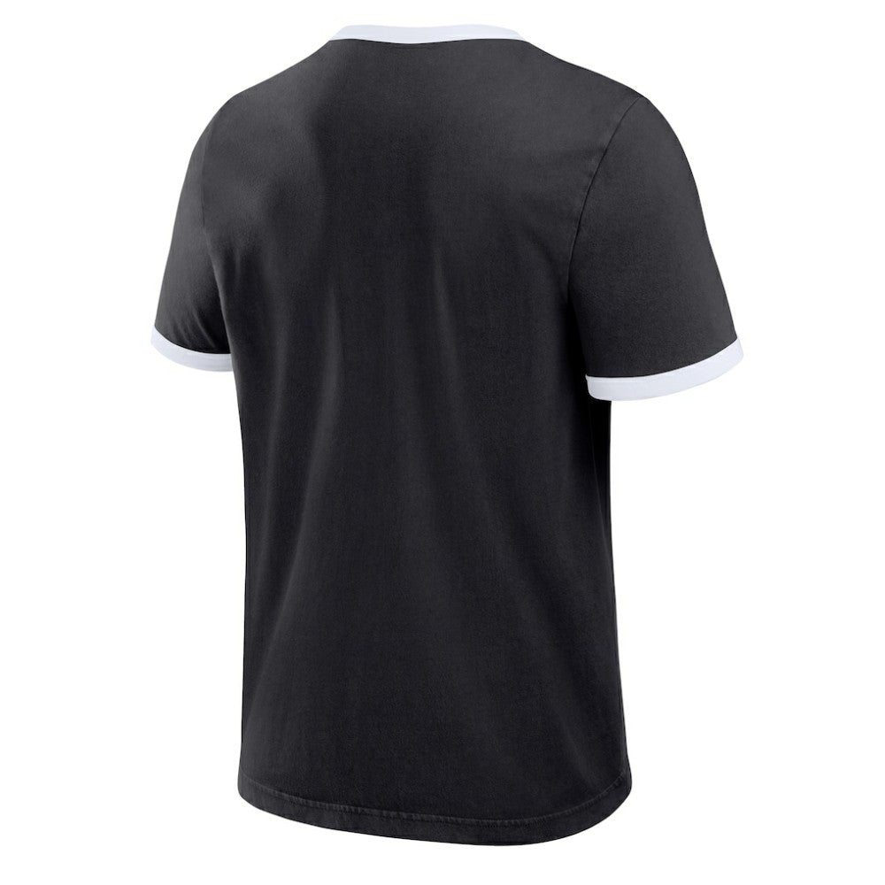 Pittsburgh Pirates Darius Rucker Collection by Fanatics Washed Ringer T-Shirt - Black T-shirts