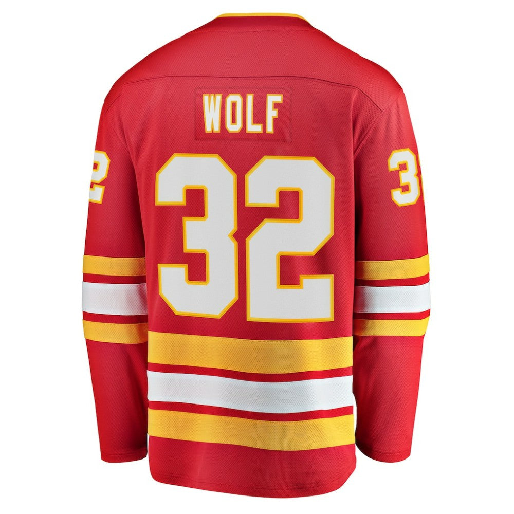 Dustin Wolf Calgary Flames Fanatics Home Breakaway Jersey - Red | US 203789032