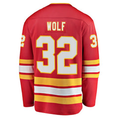 Dustin Wolf Calgary Flames Fanatics Home Breakaway Jersey - Red | US 203789032