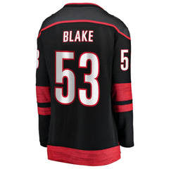 Jackson Blake Carolina Hurricanes Fanatics Women's Home Breakaway Jersey - Black | US 203789037
