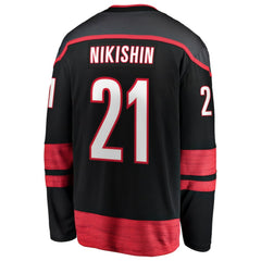 Alexander Nikishin Carolina Hurricanes Fanatics Home Breakaway Jersey - Black | US 203789038