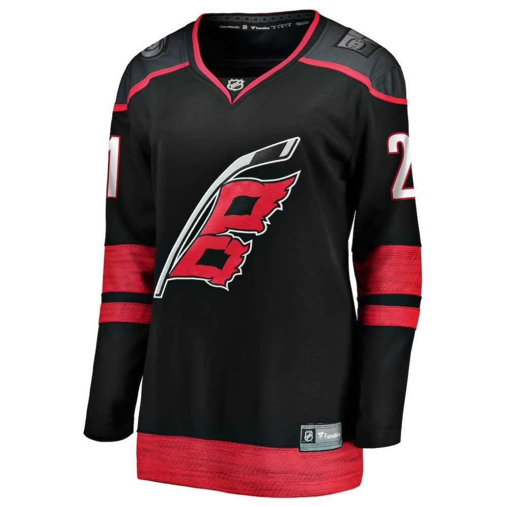 Alexander Nikishin Carolina Hurricanes Fanatics Women's Home Breakaway Jersey - Black | US 203789039