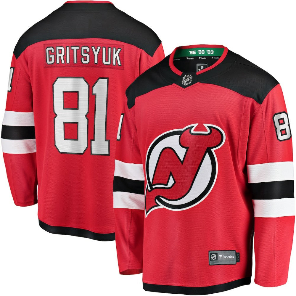 Arseny Gritsyuk New Jersey Devils Fanatics Home Breakaway Jersey - Red | US 203789061