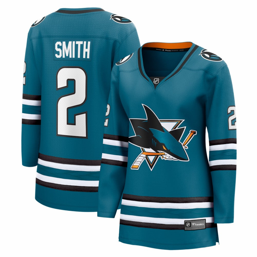Will Smith San Jose Sharks Fanatics Women's Home Breakaway Jersey - Teal | US 203789066