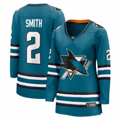 Will Smith San Jose Sharks Fanatics Women's Home Breakaway Jersey - Teal | US 203789066