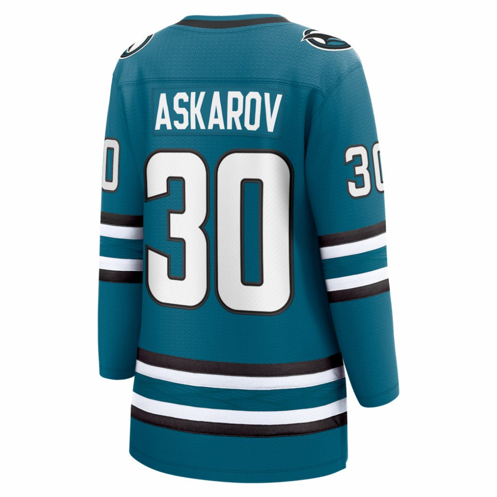 Yaroslav Askarov San Jose Sharks Fanatics Women's Home Breakaway Jersey - Teal | US 203789068