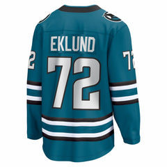 William Eklund San Jose Sharks Fanatics Home Breakaway Jersey - Teal | US 203789069
