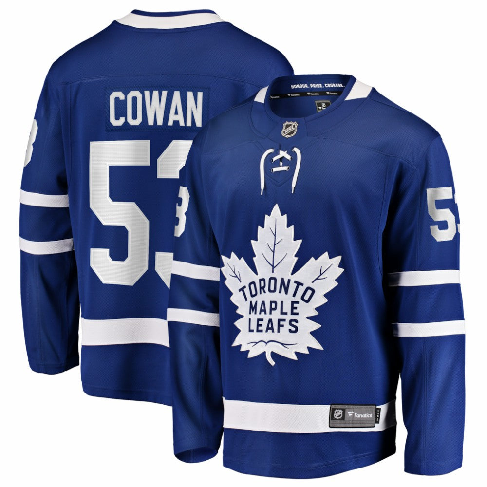 Easton Cowan Toronto Maple Leafs Fanatics Home Breakaway Jersey - Blue | US 203789073