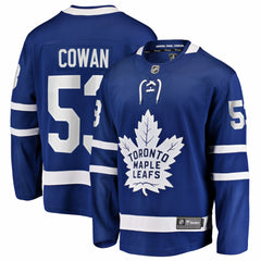 Easton Cowan Toronto Maple Leafs Fanatics Home Breakaway Jersey - Blue | US 203789073