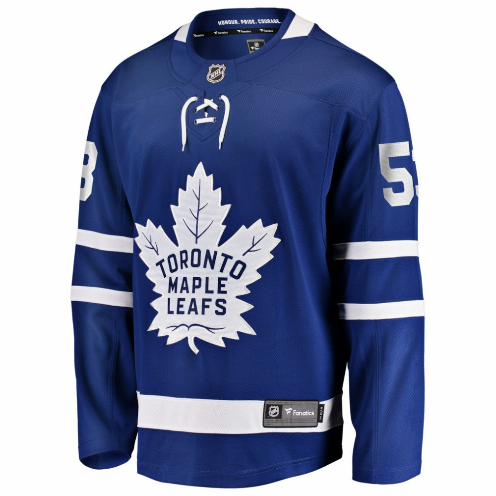 Easton Cowan Toronto Maple Leafs Fanatics Home Breakaway Jersey - Blue | US 203789073