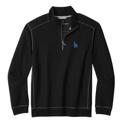 Los Angeles Dodgers Tommy Bahama Montego Bay Half-Zip Sweatshirt - Black Sweatshirts