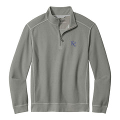 Kansas City Royals Tommy Bahama Montego Bay Half-Zip Sweatshirt - Gray Sweatshirts