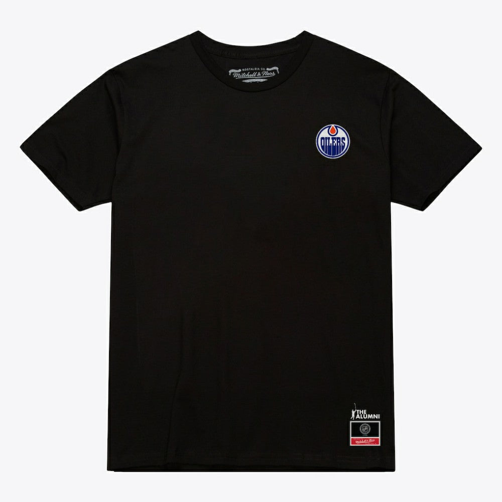 Mark Messier Edmonton Oilers Mitchell & Ness Photo T-Shirt - Black | US 203789842