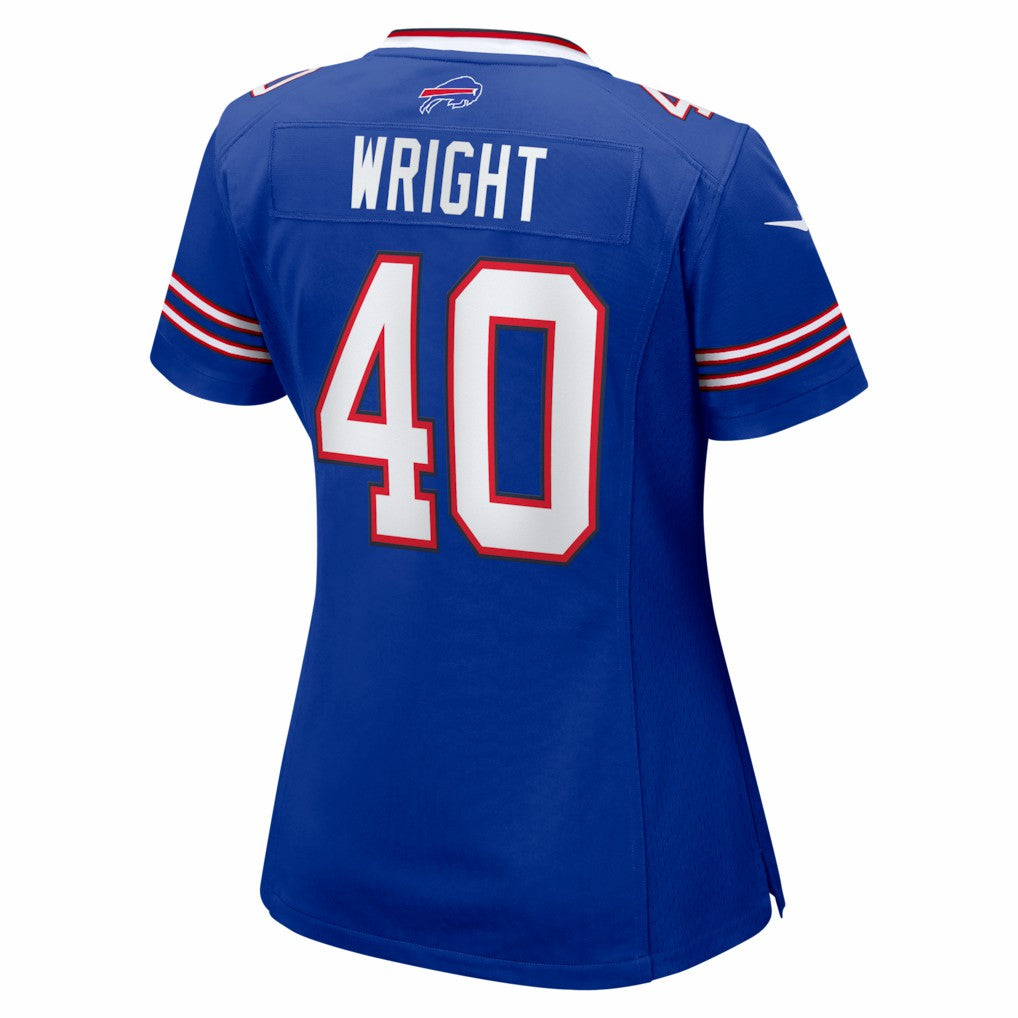 Matthew Wright Buffalo Bills Women's Team Game Jersey - Royal Jerseys
