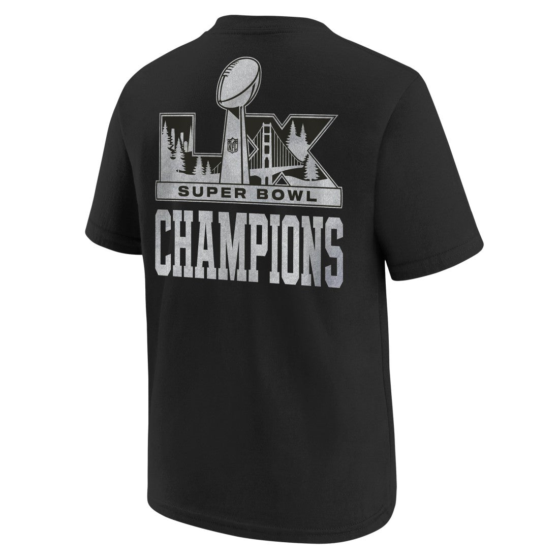 Seattle Seahawks Youth Super Bowl LX Champions Locker Room Trophy Collection Authentic T-Shirt - Black T-shirts
