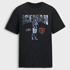 Caleb Williams Chicago Bears Iceman T-Shirt - Black T-shirts