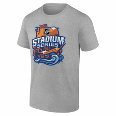 Boston Bruins 2026 NHL Stadium Series Personalized Name & Number T-Shirt - Gray | US 203794843