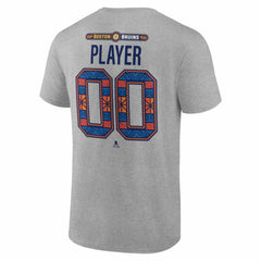 Boston Bruins 2026 NHL Stadium Series Personalized Name & Number T-Shirt - Gray | US 203794843
