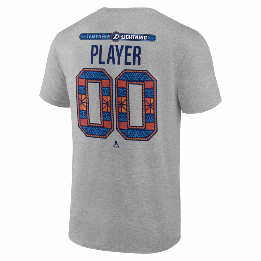 Tampa Bay Lightning 2026 NHL Stadium Series Personalized Name & Number T-Shirt - Gray | US 203794846