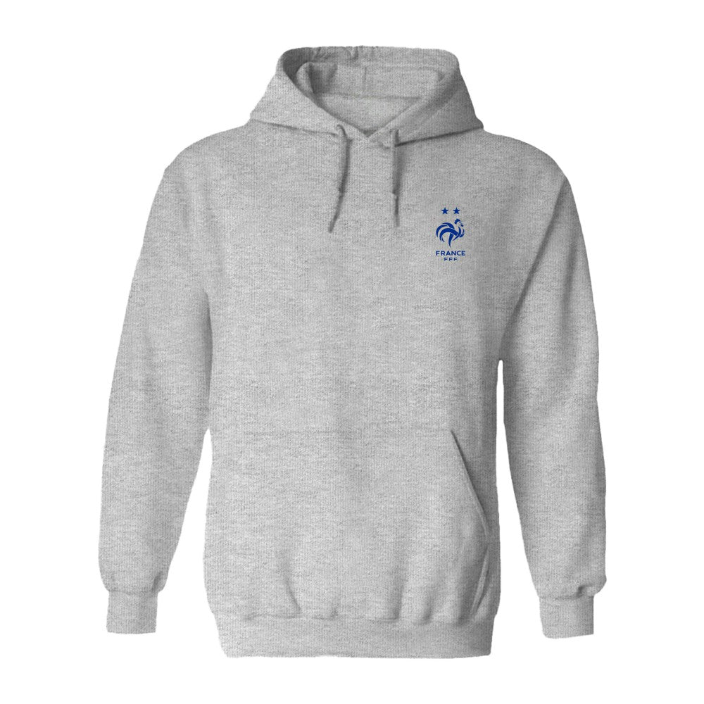 France National Team Vive La Fete Women's Impressions Artwork Hoodie Gray