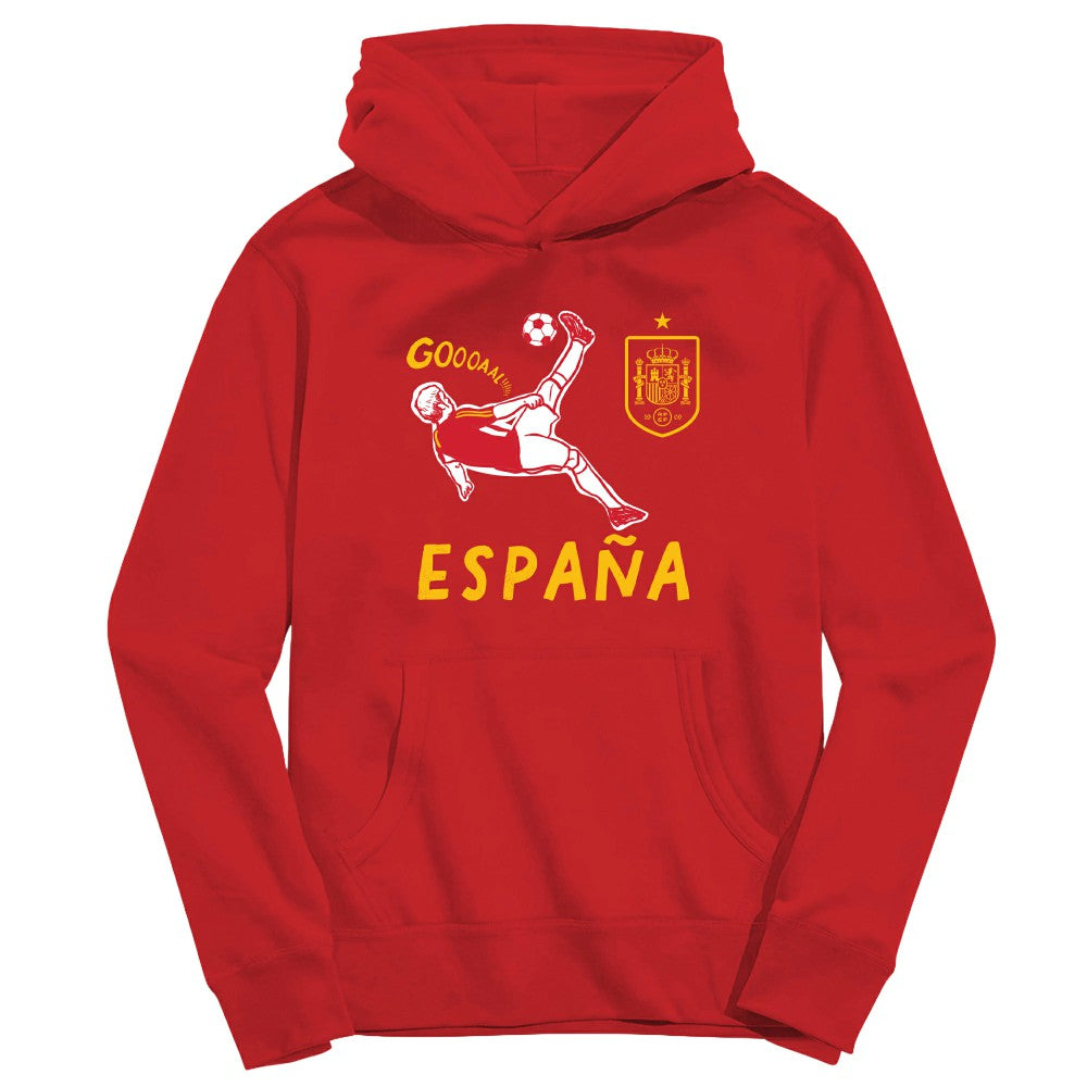 Spain National Team Vive La Fete Youth Chilena Style Hoodie Red