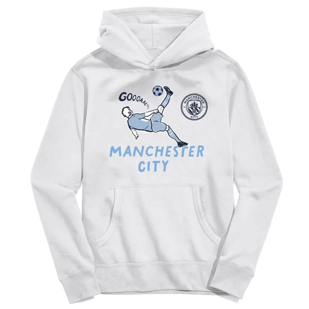 Manchester City Vive La Fete Youth Chilena Style Hoodie White