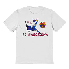 Barcelona Vive La Fete Youth Chilena Style T-Shirt White