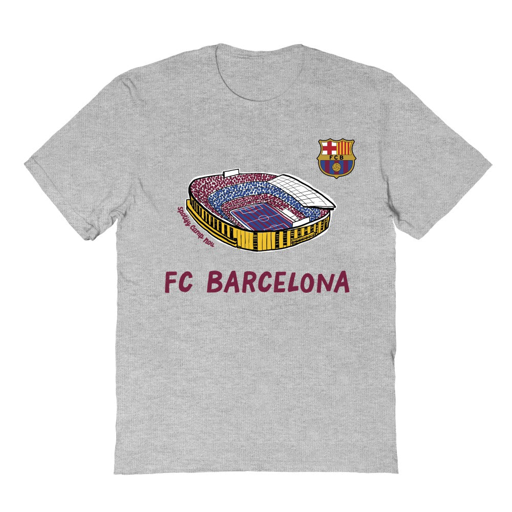 Barcelona Vive La Fete Youth Chilena Style T-Shirt Gray