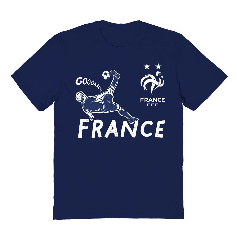 France National Team Vive La Fete Youth Chilena Style T-Shirt Navy