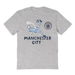 Manchester City Vive La Fete Youth Chilena Style T-Shirt Gray