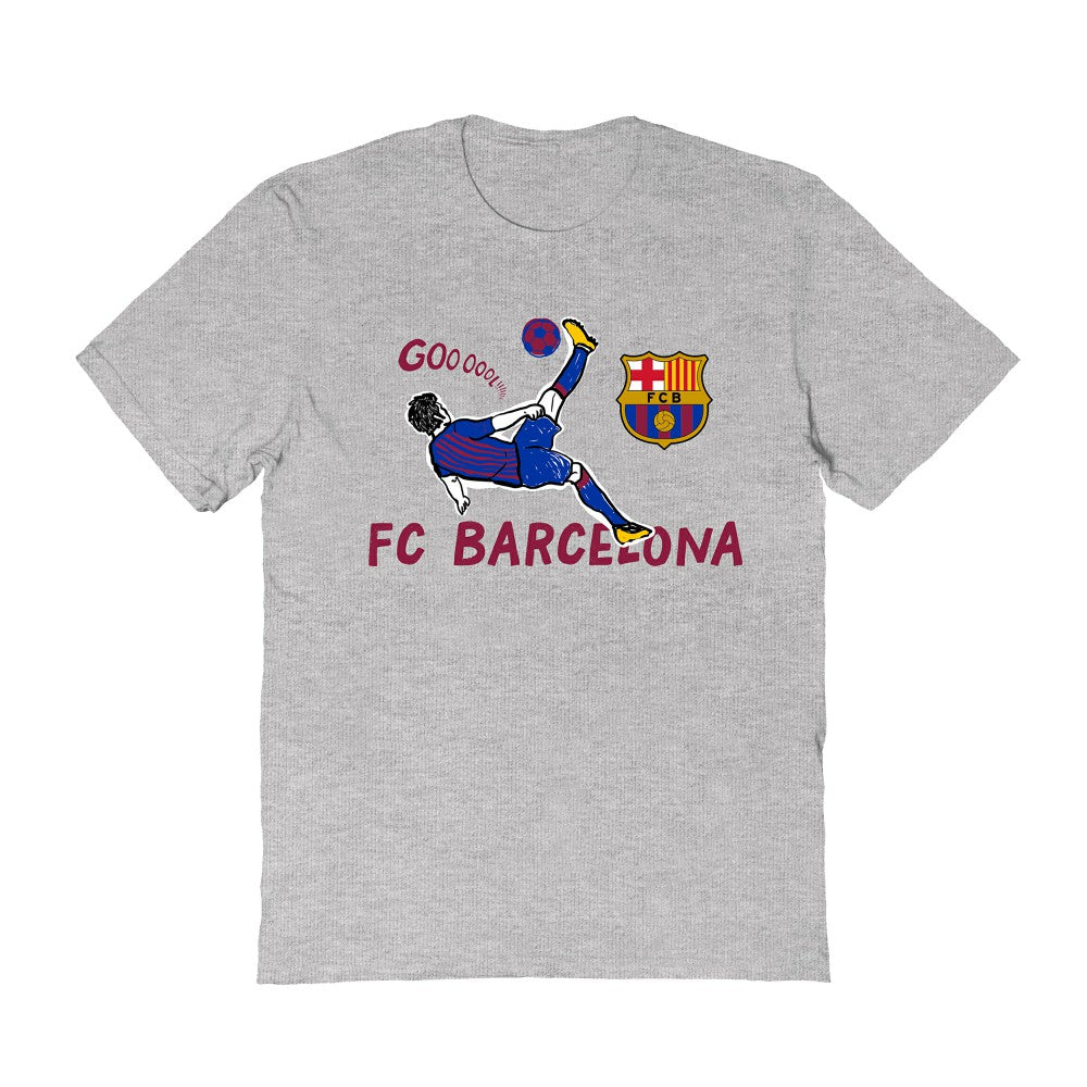 Barcelona Vive La Fete Women's Chilena Style T-Shirt Gray