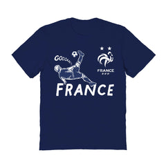 France National Team Vive La Fete Women's Chilena Style T-Shirt Navy