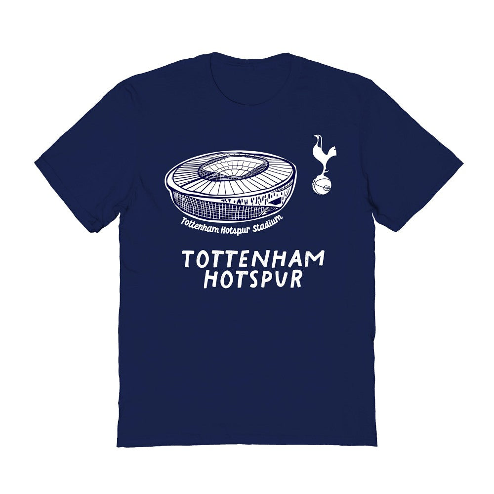 Tottenham Hotspur Vive La Fete Women's Stadium Style T-Shirt Navy