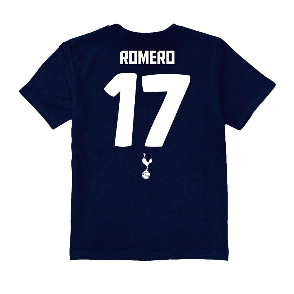 Cristian Romero Tottenham Hotspur Vive La Fete Youth Player Name & Number Stadium Style T-Shirt Navy