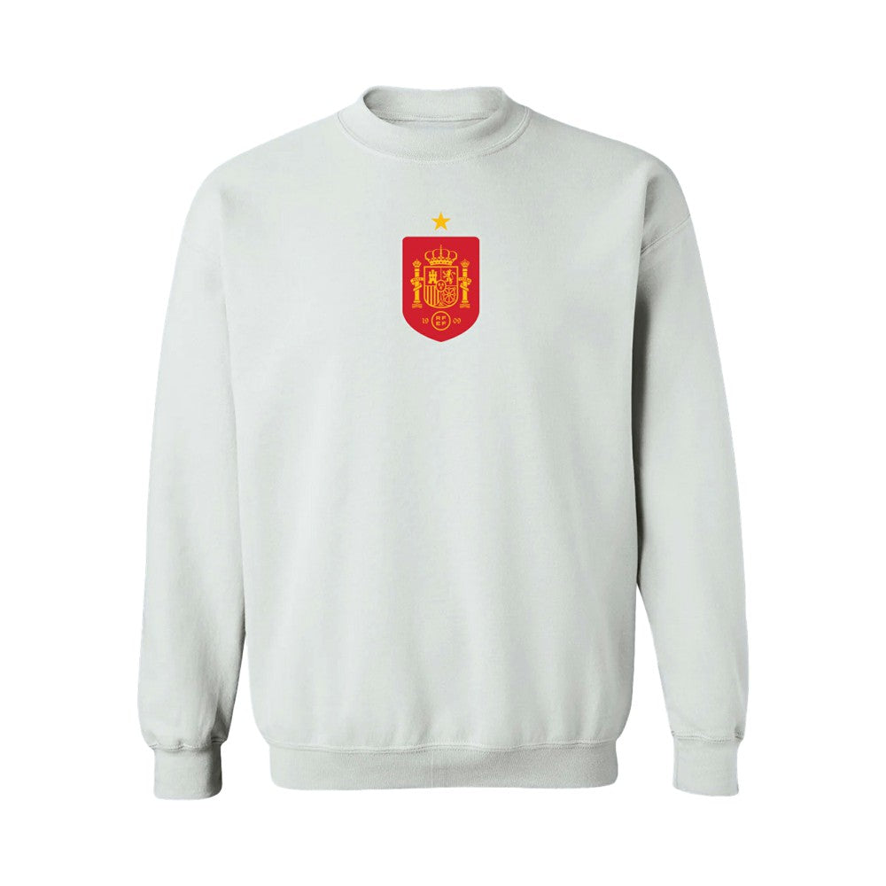 Spain National Team Vive La Fete Women's Color Badge Sweatshirt White