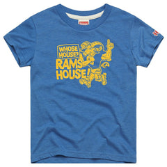 Los Angeles Rams Homage Youth Whose House Mascot Tri-Blend T-Shirt - Royal T-shirts
