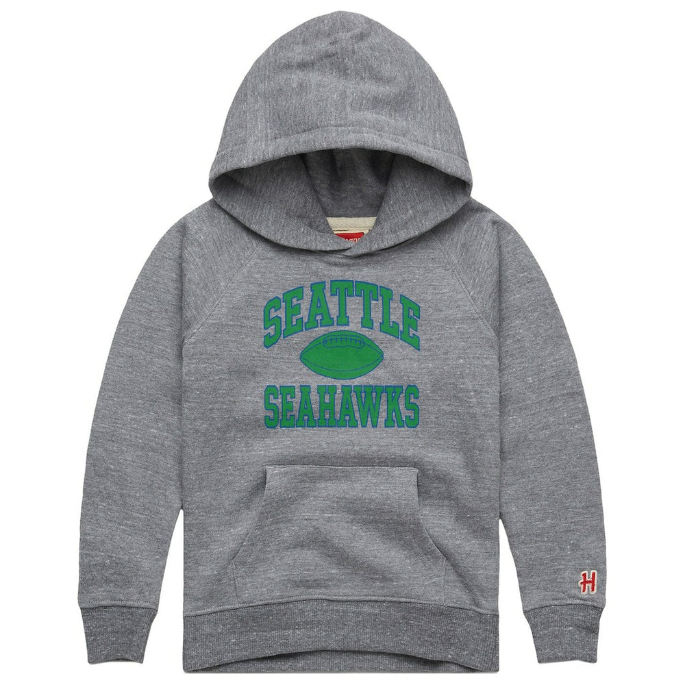 Seattle Seahawks Homage Youth Gridiron Tri-Blend Hoodie - Gray Hoodies