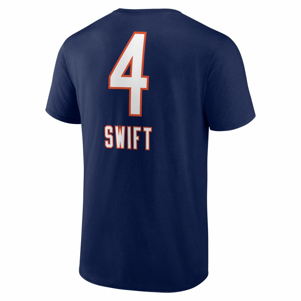 D'Andre Swift Chicago Bears Team Wordmark T-Shirt - Navy T-shirts