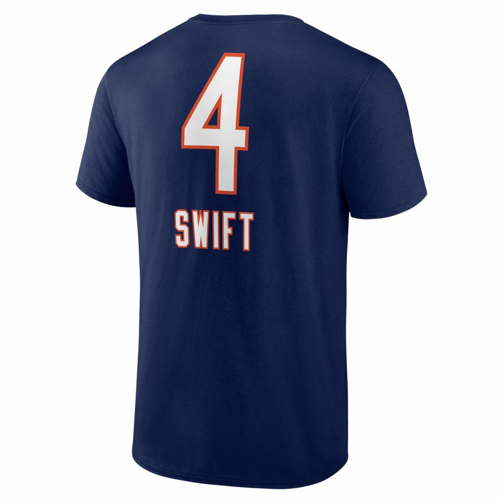 D'Andre Swift Chicago Bears Team Wordmark T-Shirt - Navy T-shirts