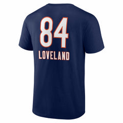 Colston Loveland Chicago Bears Team Wordmark T-Shirt - Navy T-shirts